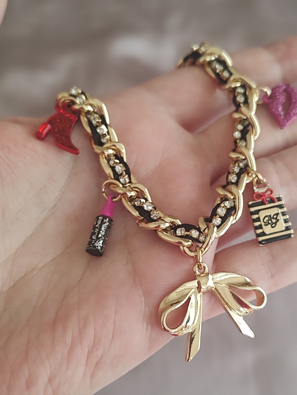 Betsey Johnson Charm Necklace